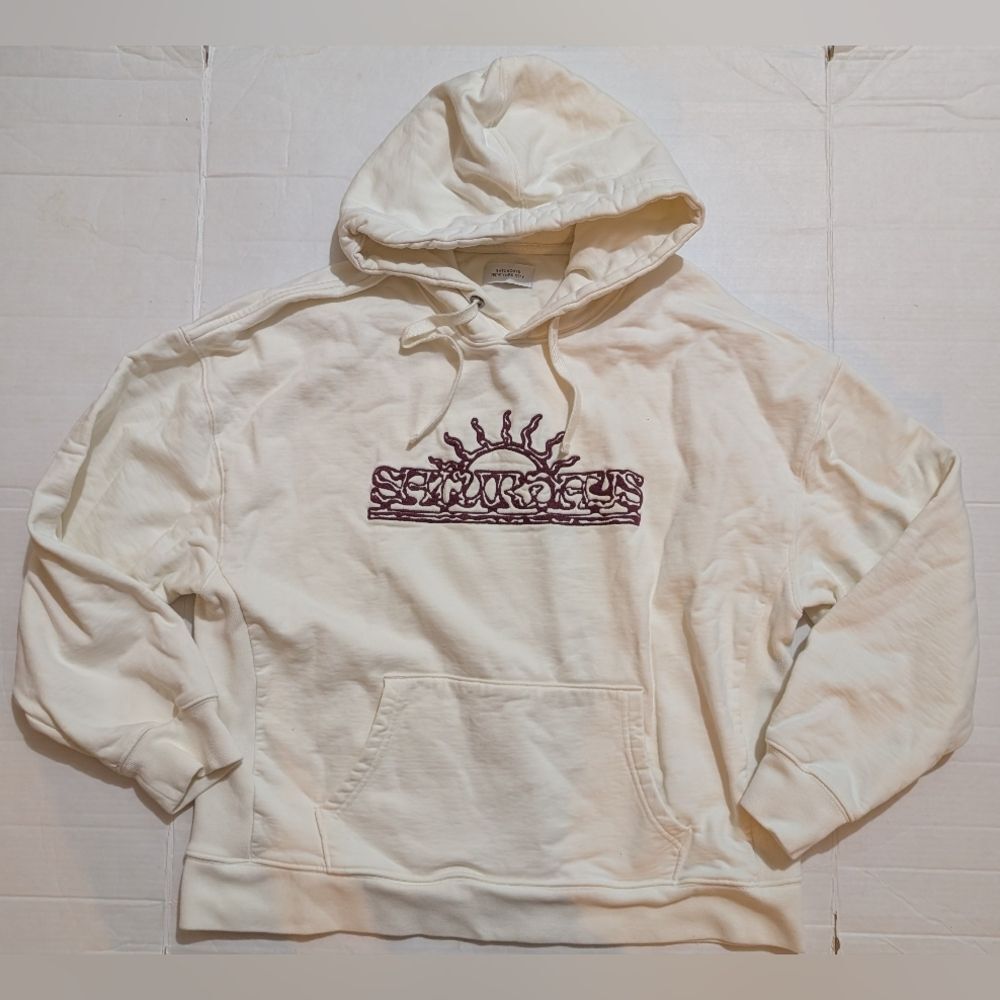 Saturdays NYC Cream Relaxed fit Hoodie (L)